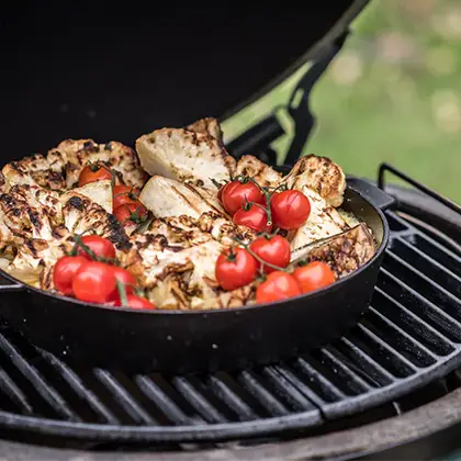 Big Green Egg roasted vegetables