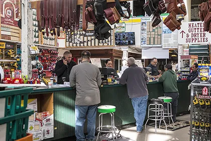 The front desk is always busy at South City Lumber & Supply Company