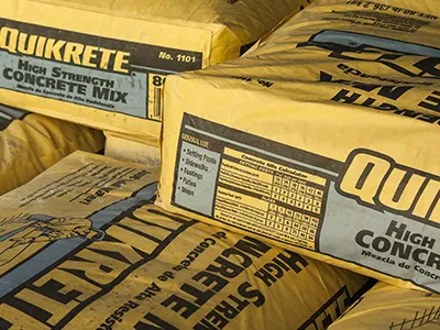 Bags of Quikrete High Strength Concrete Mix