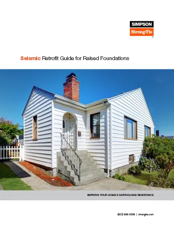 Simpson Seismic Retrofit Guide for Raised Foundations cover